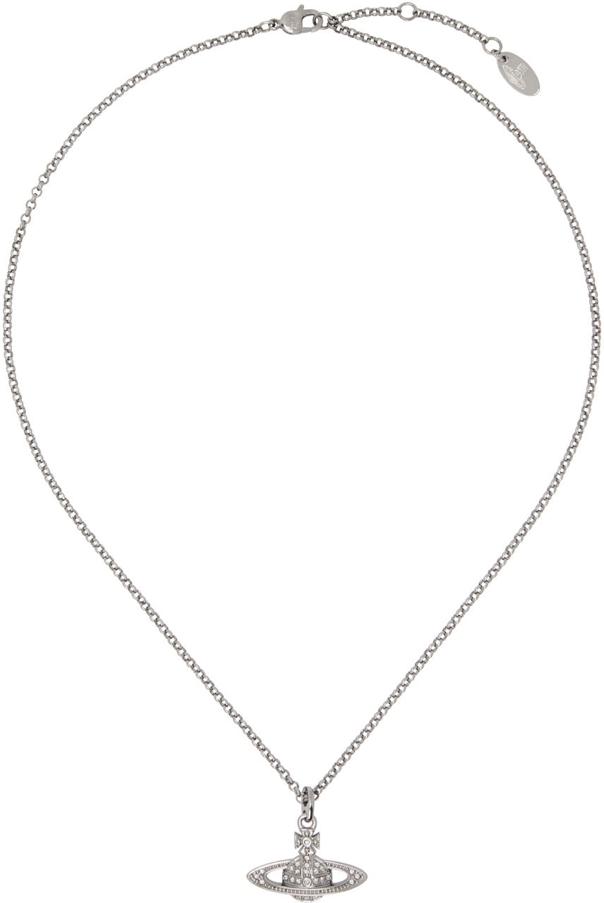 Колие Vivienne Westwood Mini Bas Relief Pendant Necklace Металик | 63020086-02S108-CN, 0