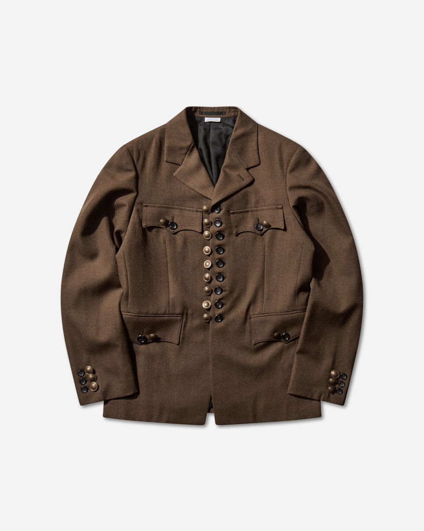 Яке Comme des Garçons Multi-Button Front Wool Blazer Кафяво | PP-J004-W25 1