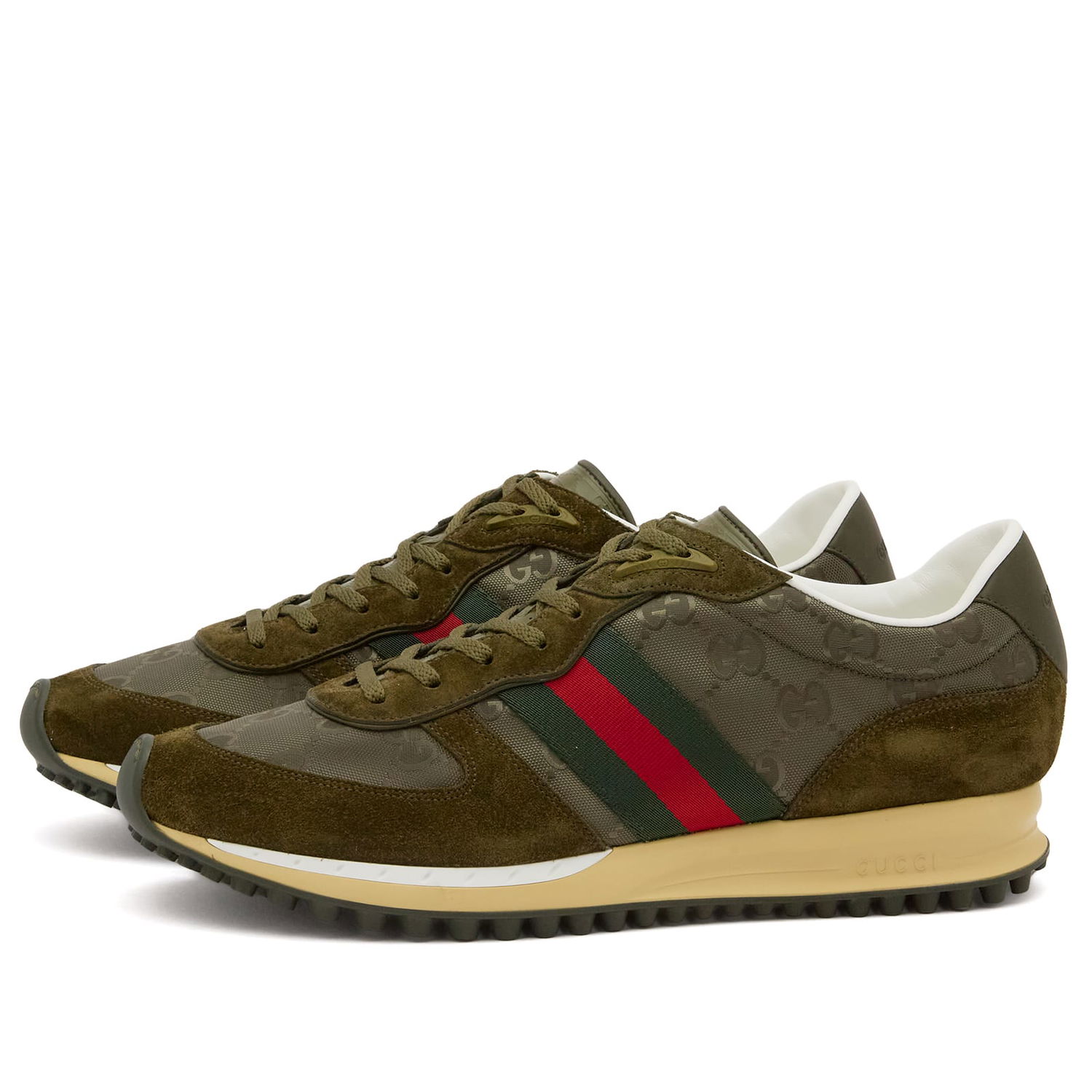 Кецове и обувки Gucci Nora Sneaker Зелено | 832461-AAEW3-3041, 1