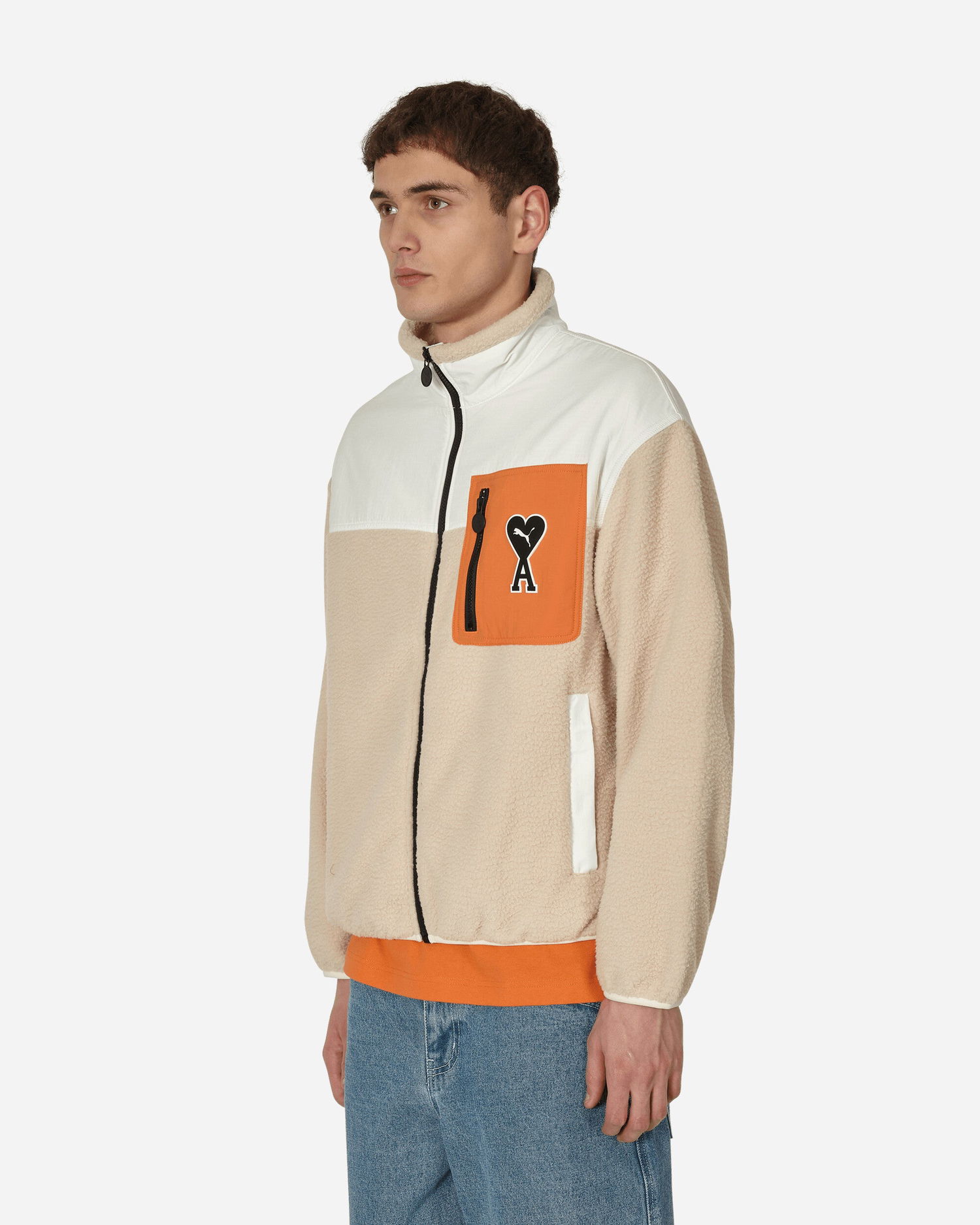 Суитчър Puma AMI x Sherpa Jacket Бежово | 535998-67, 1