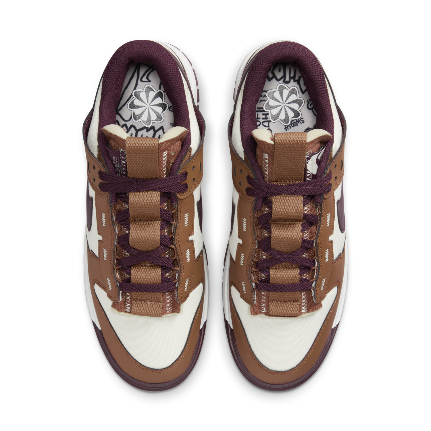 Кецове и обувки Nike Dunk Low Jumbo Light British Tan Кафяво | FQ8248-200, 1
