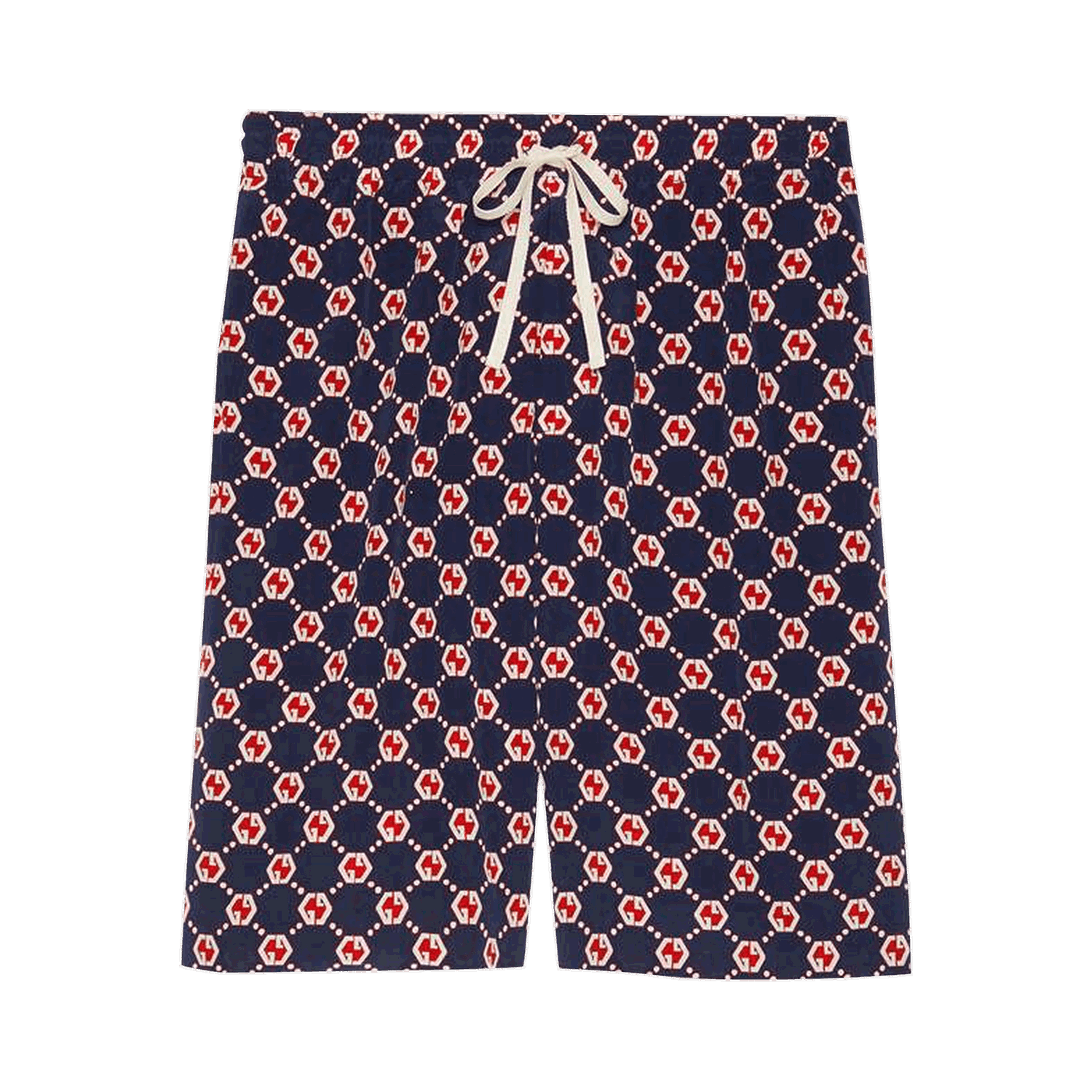 Къси панталони Gucci GG Hexagon Silk Crepe Shorts Бургунди | 654859 ZAF9W 4759, 0