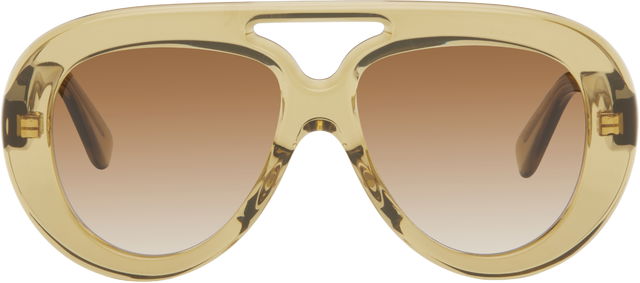 Round Spoiler Aviator Sunglasses