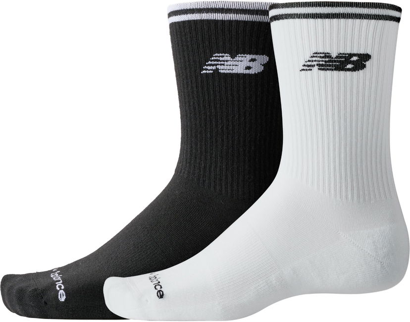 Чорапи New Balance Running Stripe Midcalf Socks 2 Pack Многоцветен | las45162-as1