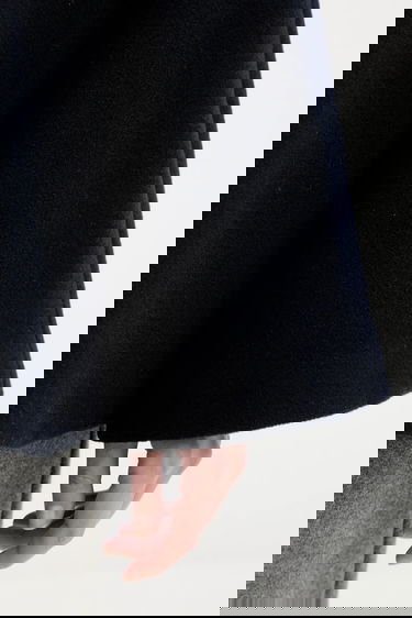 Яке Samsoe Samsoe ALMA Wool Cape Jacket Тъмно синьо | F23300184, 5