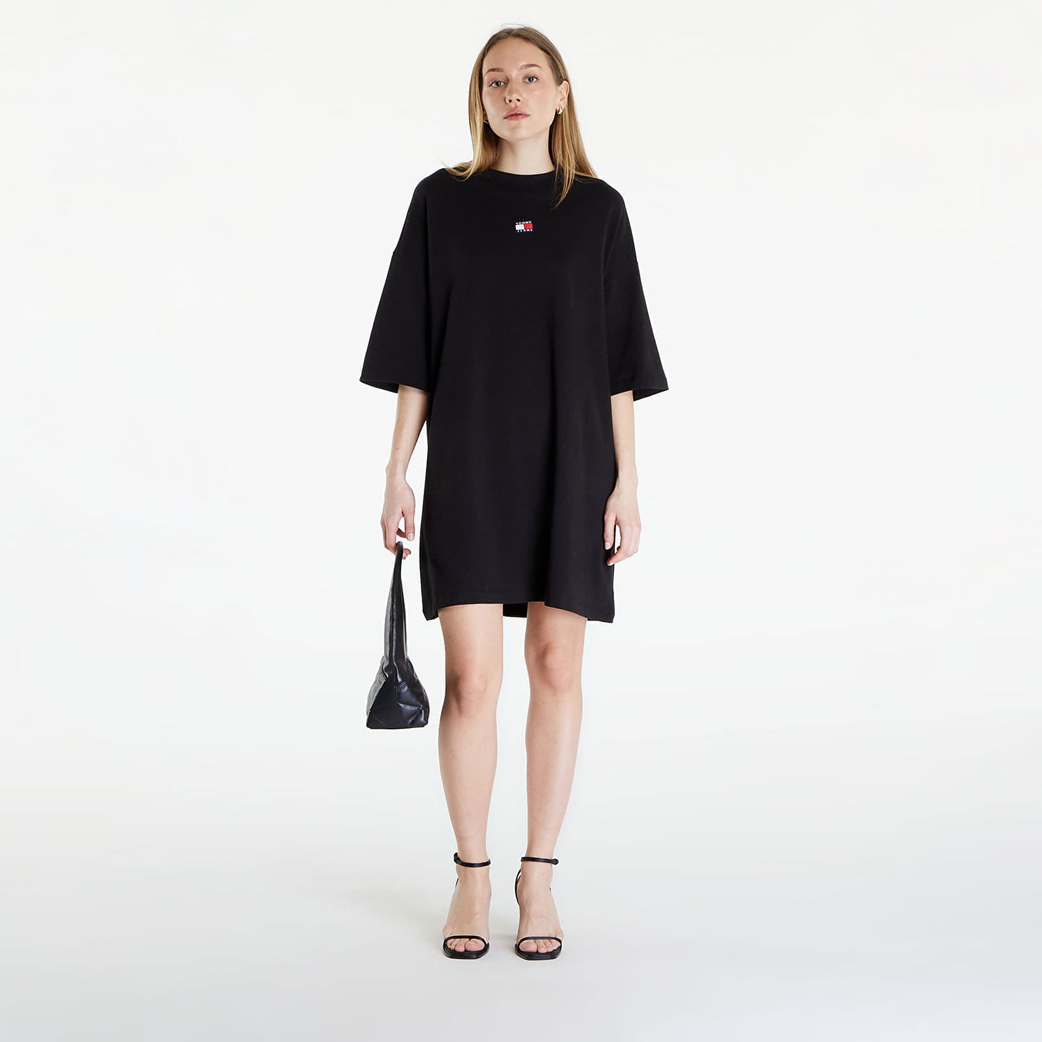 Pокля Tommy Hilfiger Tommy Jeans Badge Tee Dress Черно | DW0DW18145 BDS, 0