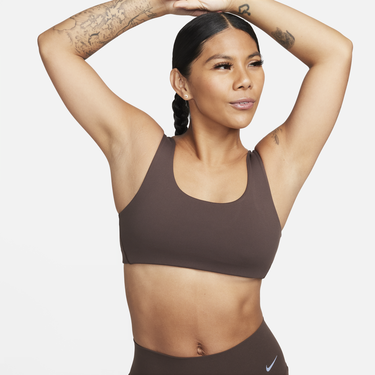 Сутиен Nike Alate All U Light-Support Lightly Lined U-Neck Sports Bra Кафяво | DV9855-237, 2