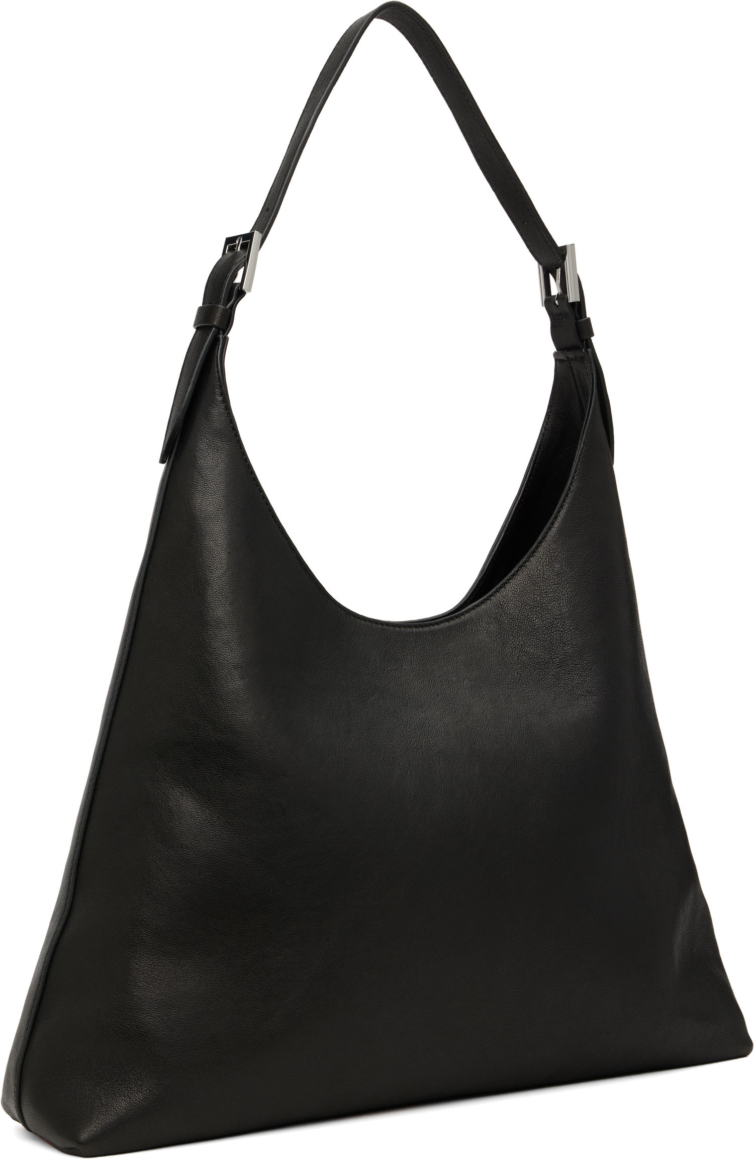 Чанта през рамо BY FAR BY FAR Camryn Washed Leather Shoulder Bag Черно | MWBSB058LL034BK001PL, 1