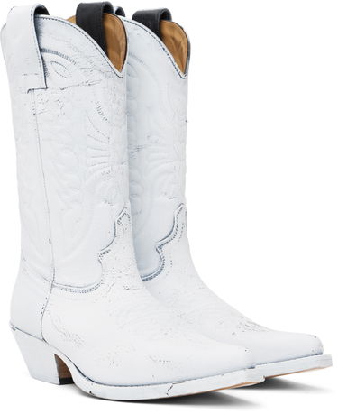 Облекло Maison Margiela MM6 Maison Margiela Painted Cowboy Boots Бяло | S66WW0093 P8299, 3