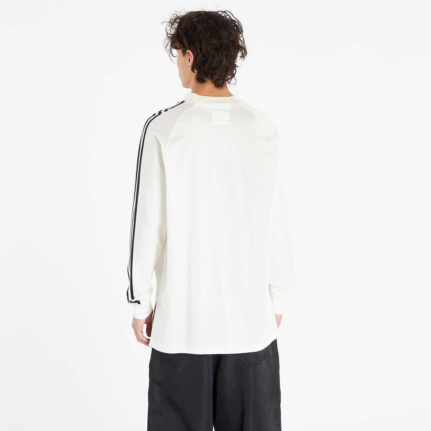 Тениска Y-3 3 Stripe Long Sleeve Tee Бяло | IA1421, 1