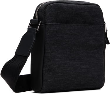 Чанта през рамо BOSS Textured Fabric Crossbody Bag with Logo Hardware Черно | 50548022, 2