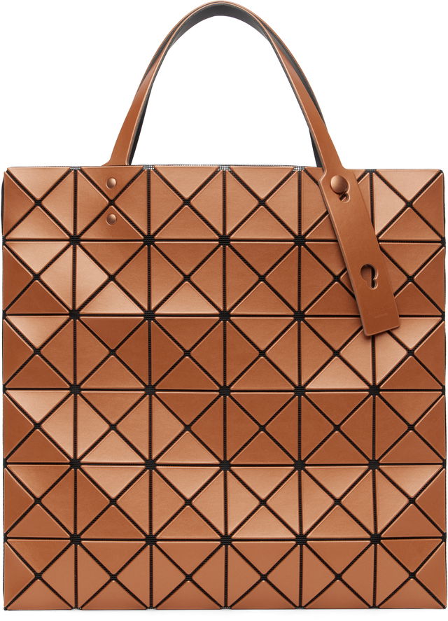 Lucent Metallic Geometric Panel Tote