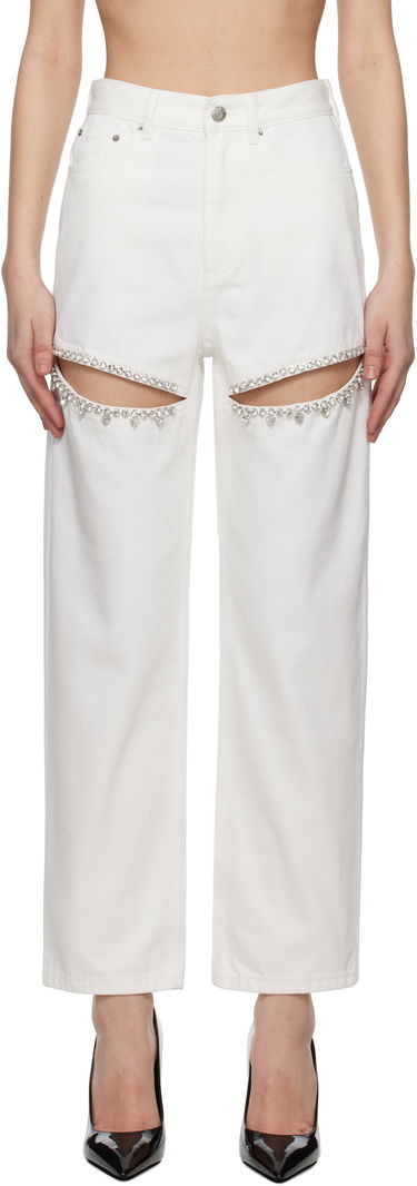 Дънки Area AREA Crystal Slit Jeans Бяло | 0000P01335, 0