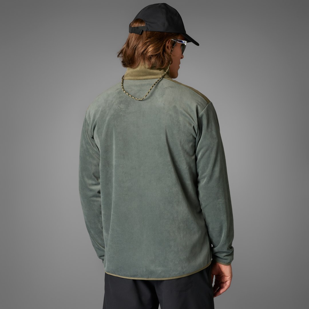 Суитчър adidas Performance Terrex Fleece Full-Zip Jacket Зелено | JC9615, 1