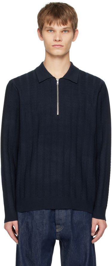 Пуловер Samsoe Samsoe Samsøe Samsøe Gabriel Knit Polo Shirt Тъмно синьо | M23400055, 0