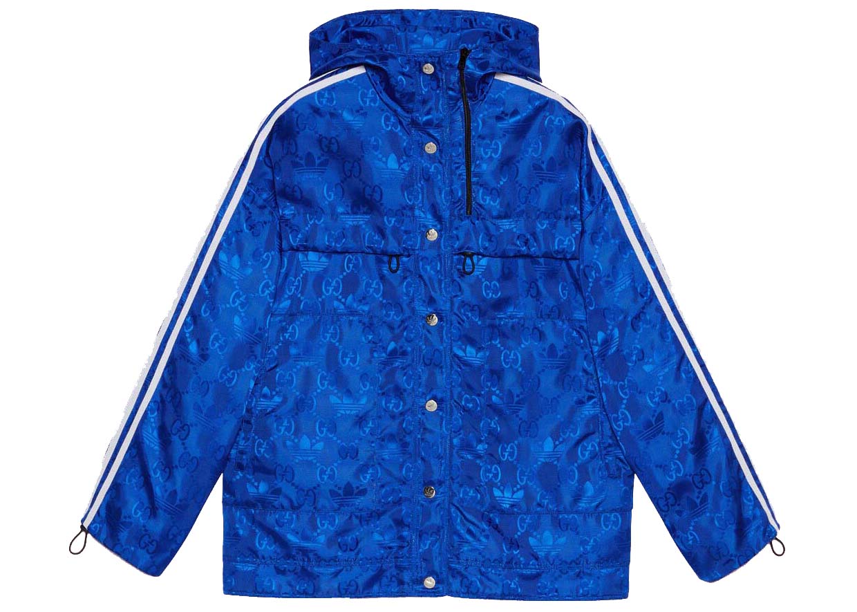 Яке бомбър Gucci adidas x Bomber Jacket Cobalt Blue Синьо | 702298 ZAJFW 4153, 0