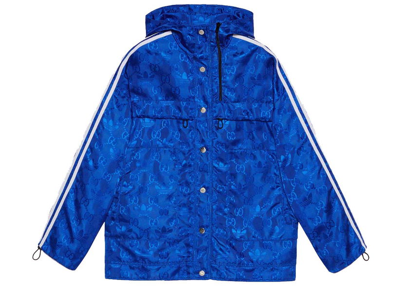 Яке бомбър Gucci adidas x Bomber Jacket Cobalt Blue Синьо | 702298 ZAJFW 4153