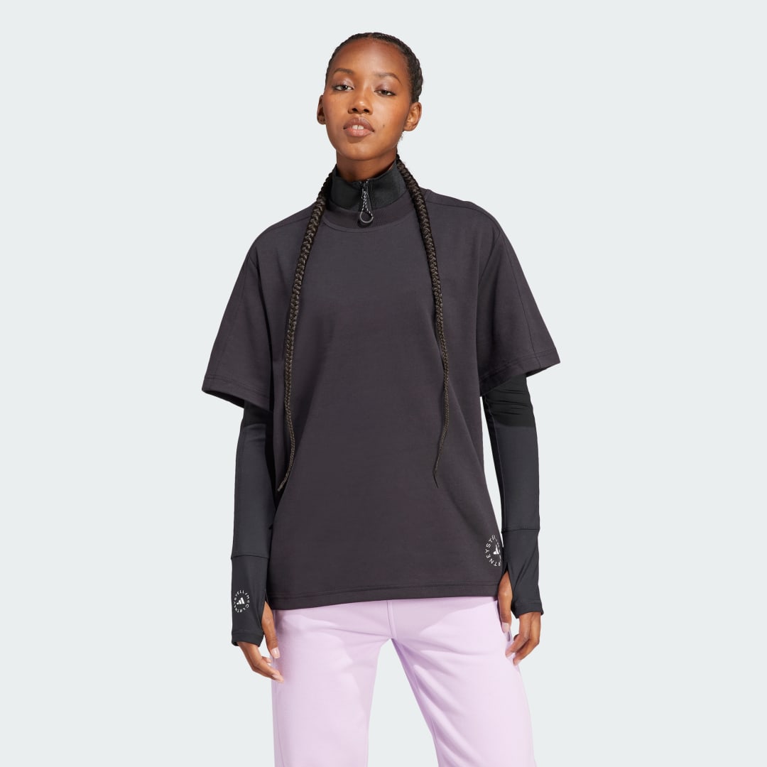 Тениска adidas Originals by Stella McCartney Logo T-Shirt Черно | IB6854, 1