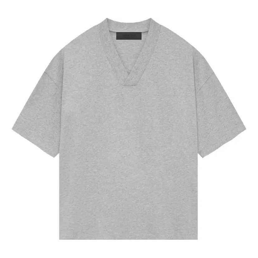 Тениска Fear of God Essentials V Neck T-Shirt Сиво | 125SP244216F