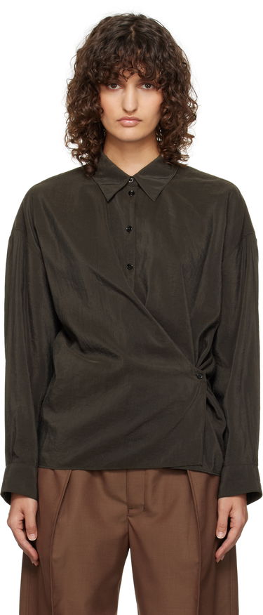 Риза LEMAIRE Lemaire Straight Collar Twisted Shirt Кафяво | SH1141 LF1308, 0