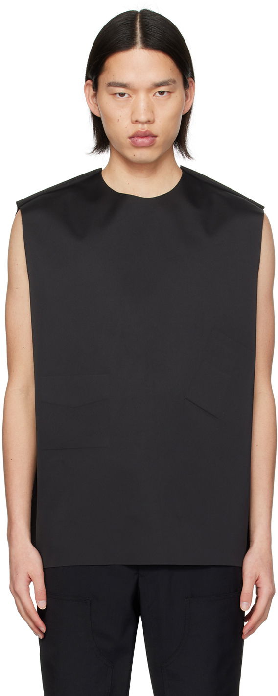Жилетка We11done We11done Embossed Pocket Tank Top Черно | WD-BL1-24-122-M-BK, 0