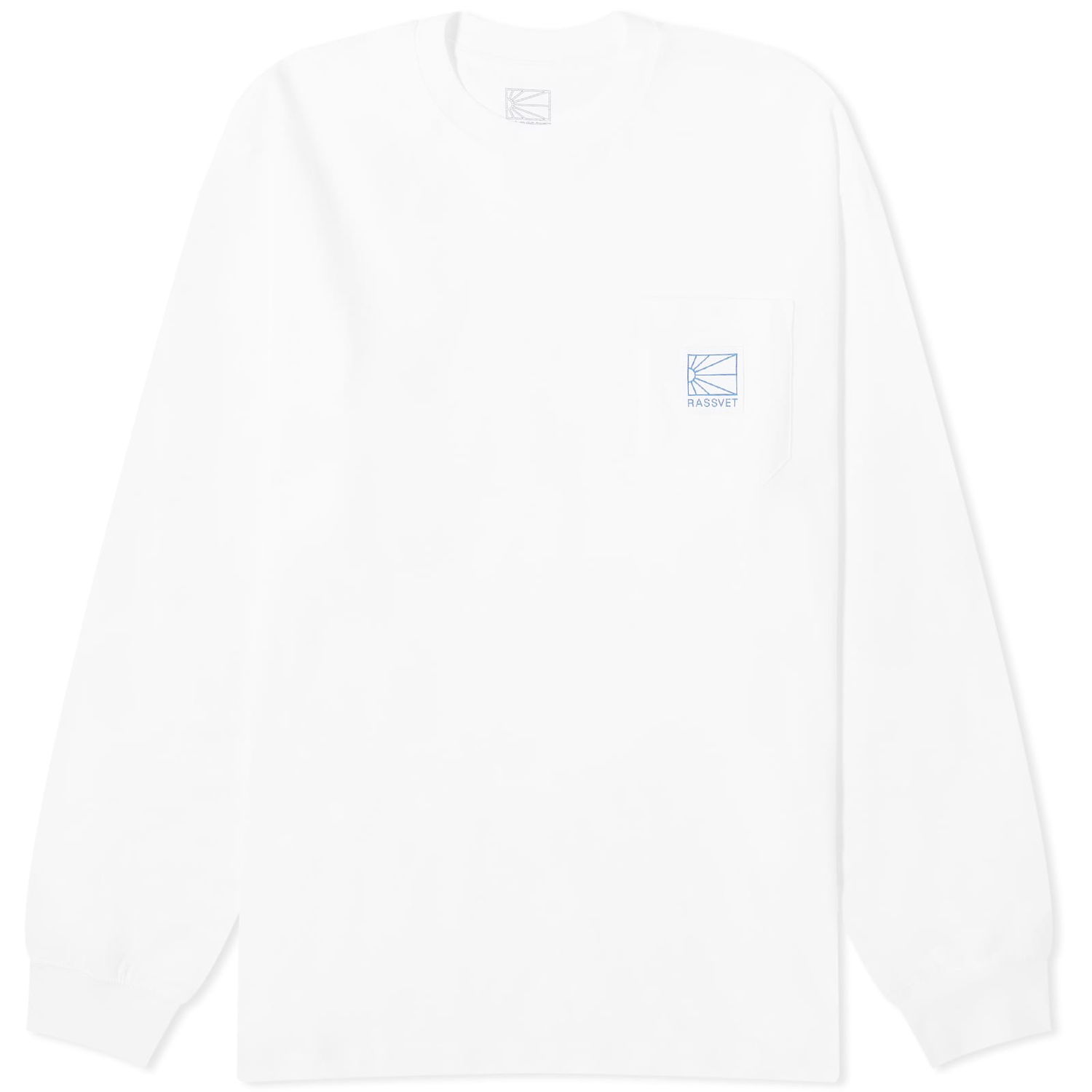 Тениска PACCBET Pocket Tag Long Sleeve Бяло | PACC14T007-WHT, 0