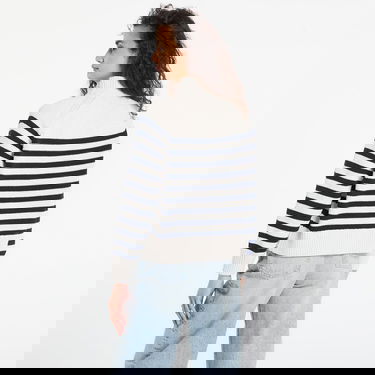 Пуловер Tommy Hilfiger Cotton Blend Mock-Neck Long Sleeve English Stripe Sweater Бежово | WW0WW46759 0AI, 2