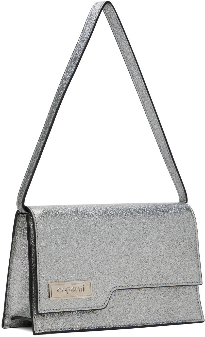 Чанта през рамо Coperni Mini Glitter Shoulder Bag Металик | COPBA66F6008, 1