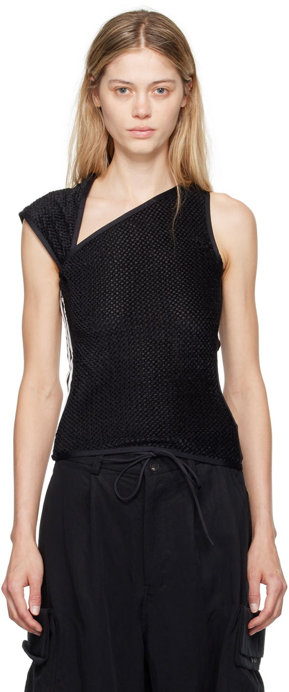 Потник Y-3 Asymmetrical Mesh Tank Top Черно | IW7502