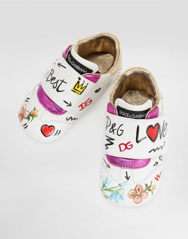 Аксесоари Dolce & Gabbana Dolce & Gabbana Calfskin Newborn Girls' Shoes Бяло | DK0109AW567HWF57, 3