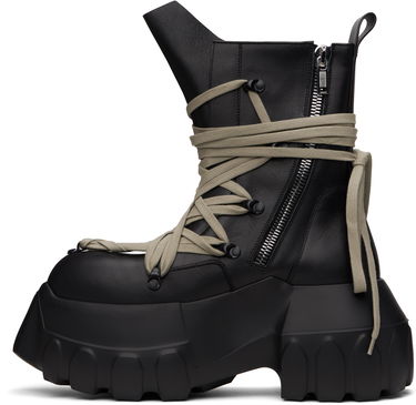 Кецове и обувки Rick Owens Rick Owens Hollywood Megalace Mega Tractor Boots Черно | RR01E5867 LCHW1, 2