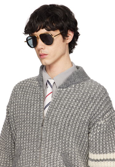 Слънчеви очила Thom Browne Thom Browne Aviator Sunglasses Металик | UES929A-G0003, 3