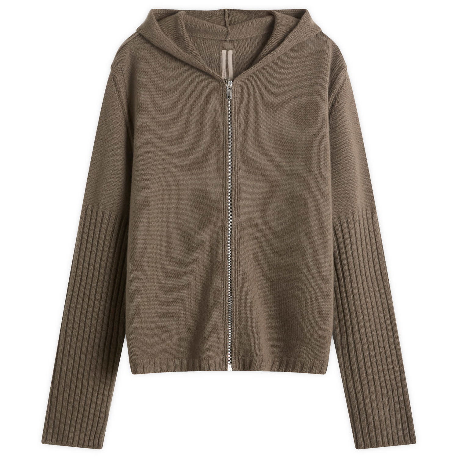 Суитчър Rick Owens Rick Owens Knit Zip Hoodie Кафяво | RU02E1666-KWV-34, 1