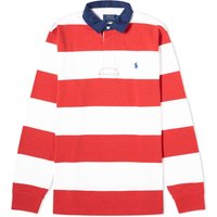 Поло тениска Polo by Ralph Lauren Block Stripe Rugby Polo Shirt Червено | 710926275003, 1