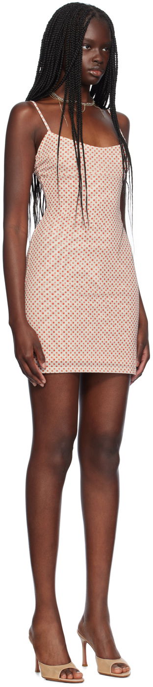 Pокля Miaou Miaou Anya Polka Dot Mini Dress Бежово | 5026PM1WPD, 1