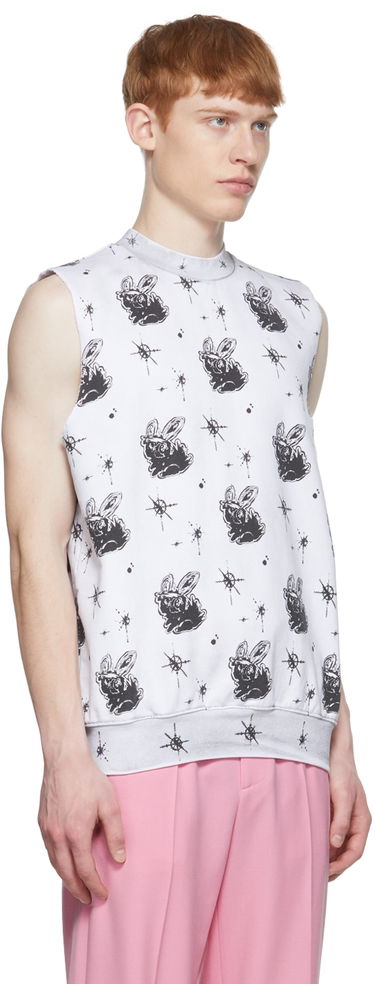 Потник We11done We11done Graphic Print Tank Top Бяло | WD-TV1-22-559-U-WH, 4