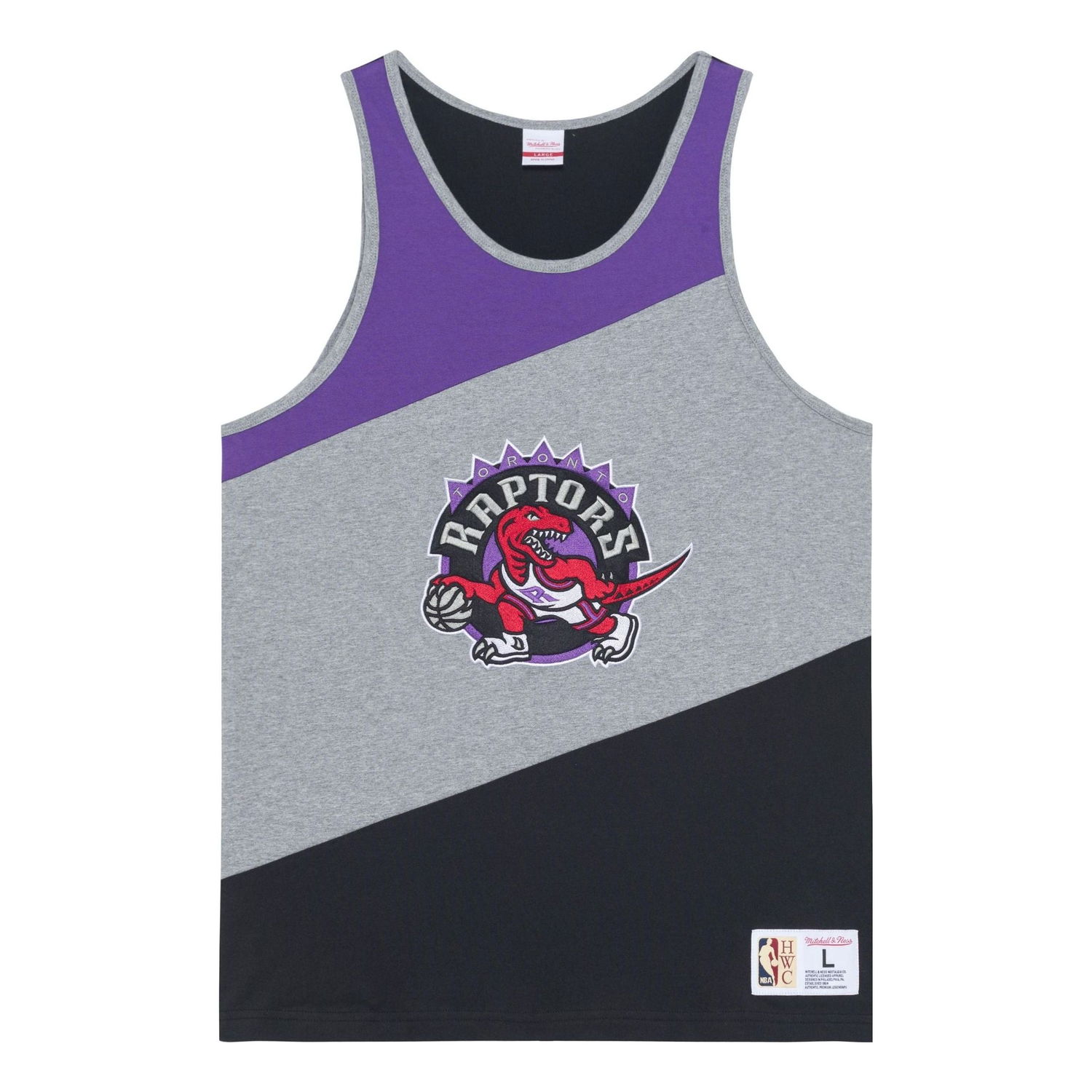 Потник Mitchell & Ness NBA HWC Colorblocked Tank Top Raptors Сиво | TTNK5120-TRAYYPPPGHBK, 0