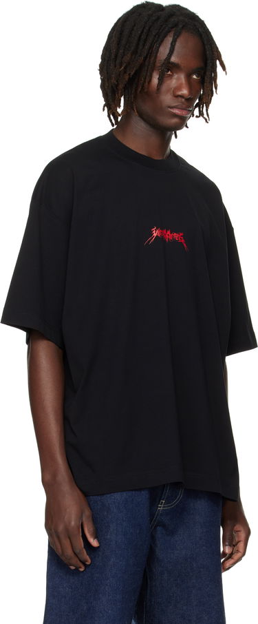 Тениска VETEMENTS Vetements Metal Logo Regular Fit T-Shirt Черно | UH76TR600B, 1