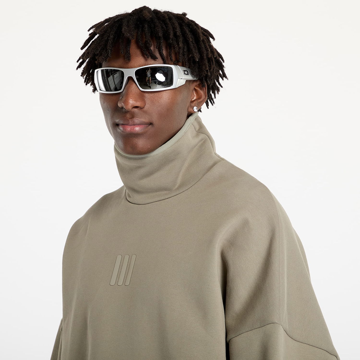 Суитчър adidas Originals Sweatshirt adidas x Fear Of God Athletics Fleece Mock Sweatshirt Clay S Бежово | IS8743, 1