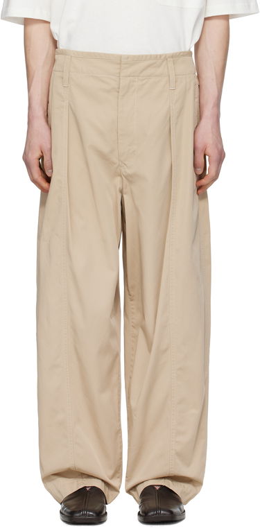 Панталони LEMAIRE Lemaire Maxi Pleated Trousers Бежово | PA1202 LF1352, 0