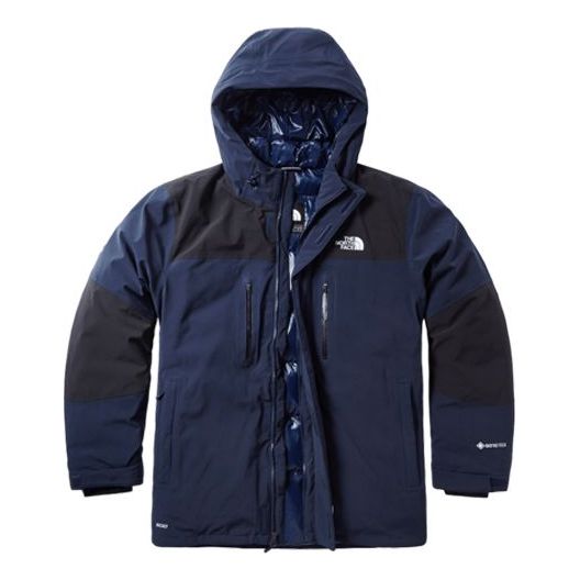 Парка The North Face Men's Hooded Down Puffer Jacket Тъмно синьо | 46GH-M8U