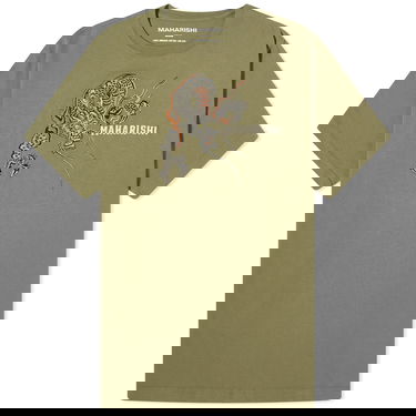 Тениска Maharishi Embroided Sue-Rye Dragon T-Shirt Зелено | 4541-OLV, 0