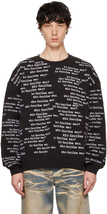 Суитчър Who Decides War WDW Scripture Sweatshirt Черно | 1110370002FW24, 0