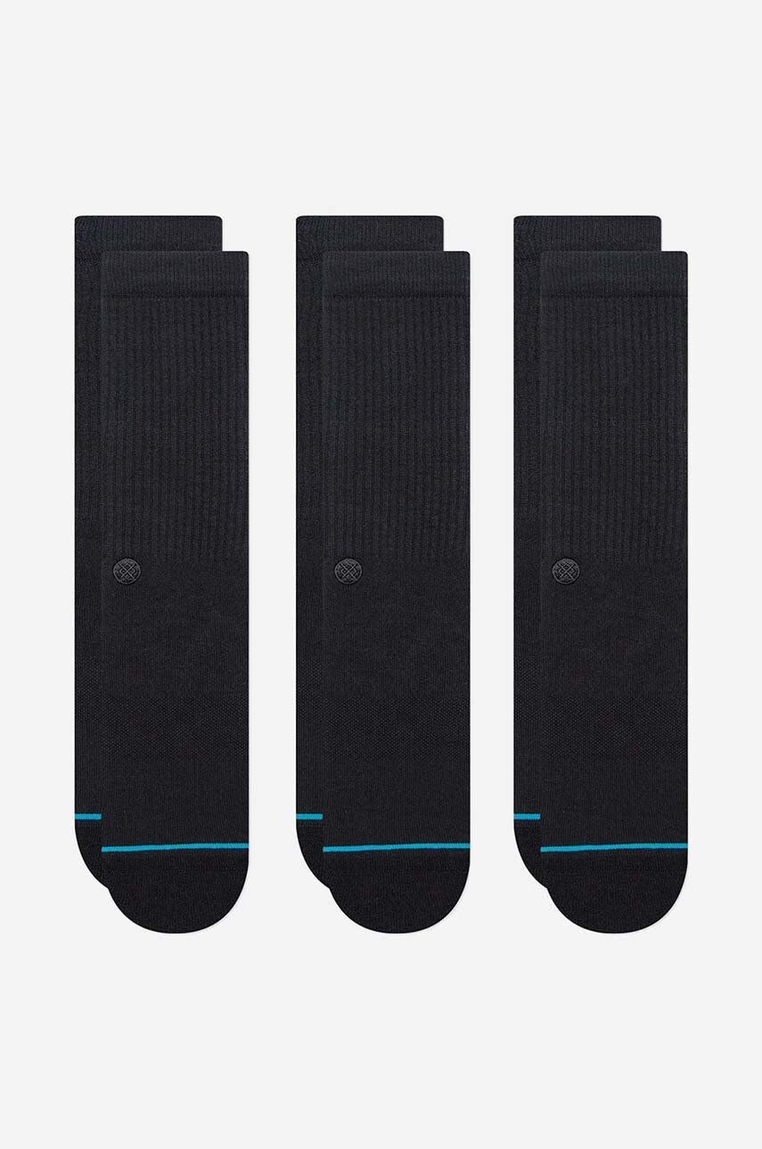 Чорапи Stance Shelter 3-pack Socks Черно | A556A23SHL, 0