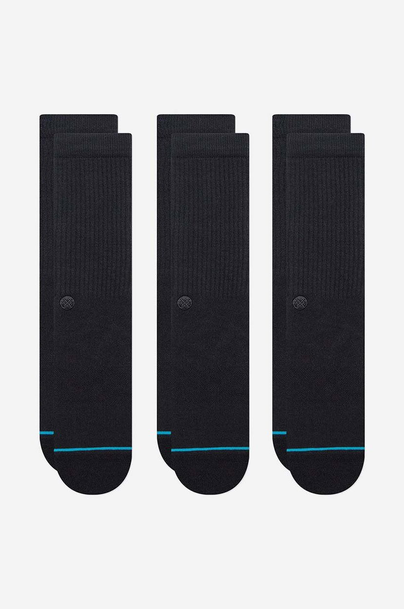 Чорапи Stance Shelter 3-pack Socks Черно | A556A23SHL