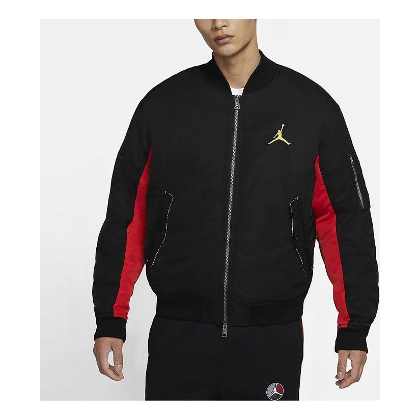 Яке бомбър Jordan Jordan MA-1 Embroidered Bomber Jacket Черно | DB3693-010