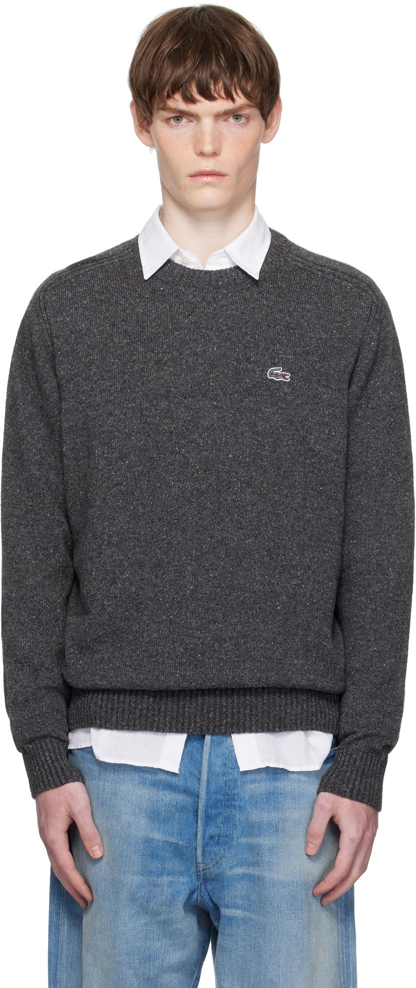 Пуловер Lacoste Lacoste Knit Sweater Сиво | AH5173_I7X