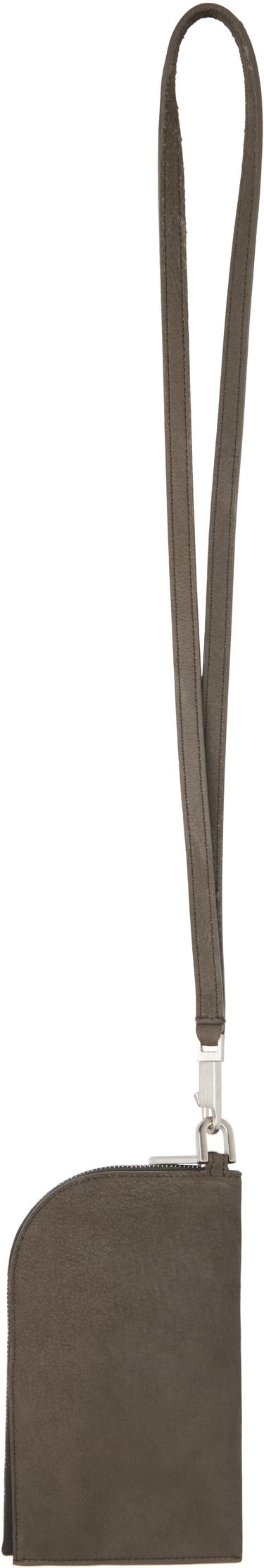Портфейл Rick Owens Rick Owens Hollywood Leather Neck Wallet Сиво | RA01E0611 LBA, 3