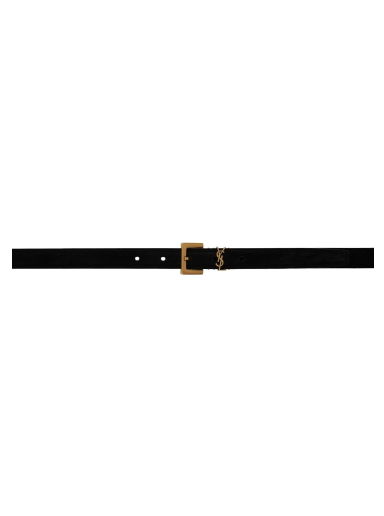 Suede Square Monogram Belt