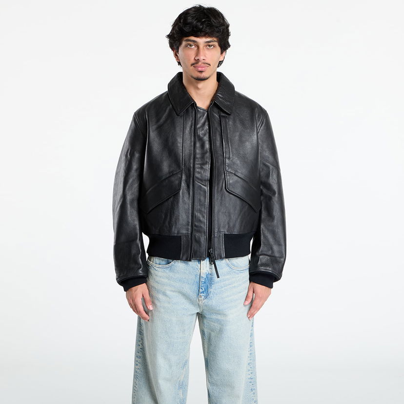 Яке Y-3 Y-3 Leather Jacket Черно | JX4820